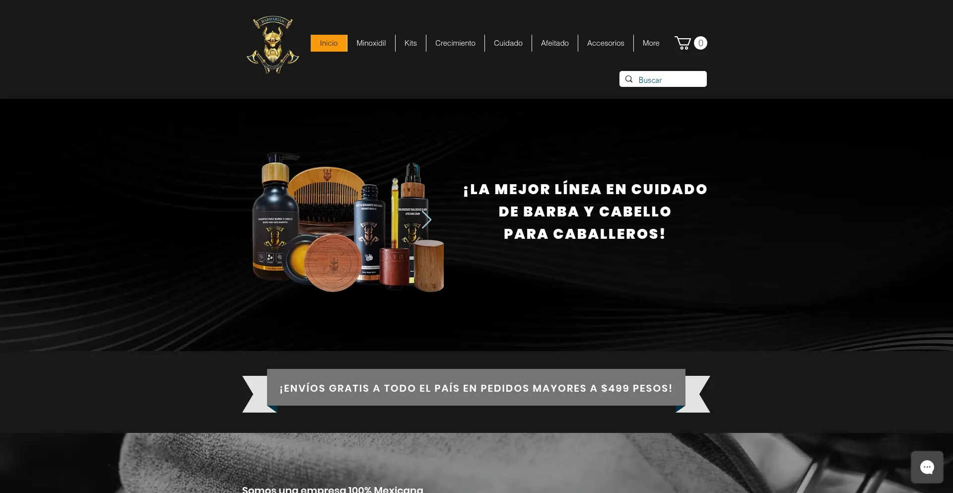Website screenshot of Barbarian-brothers.com