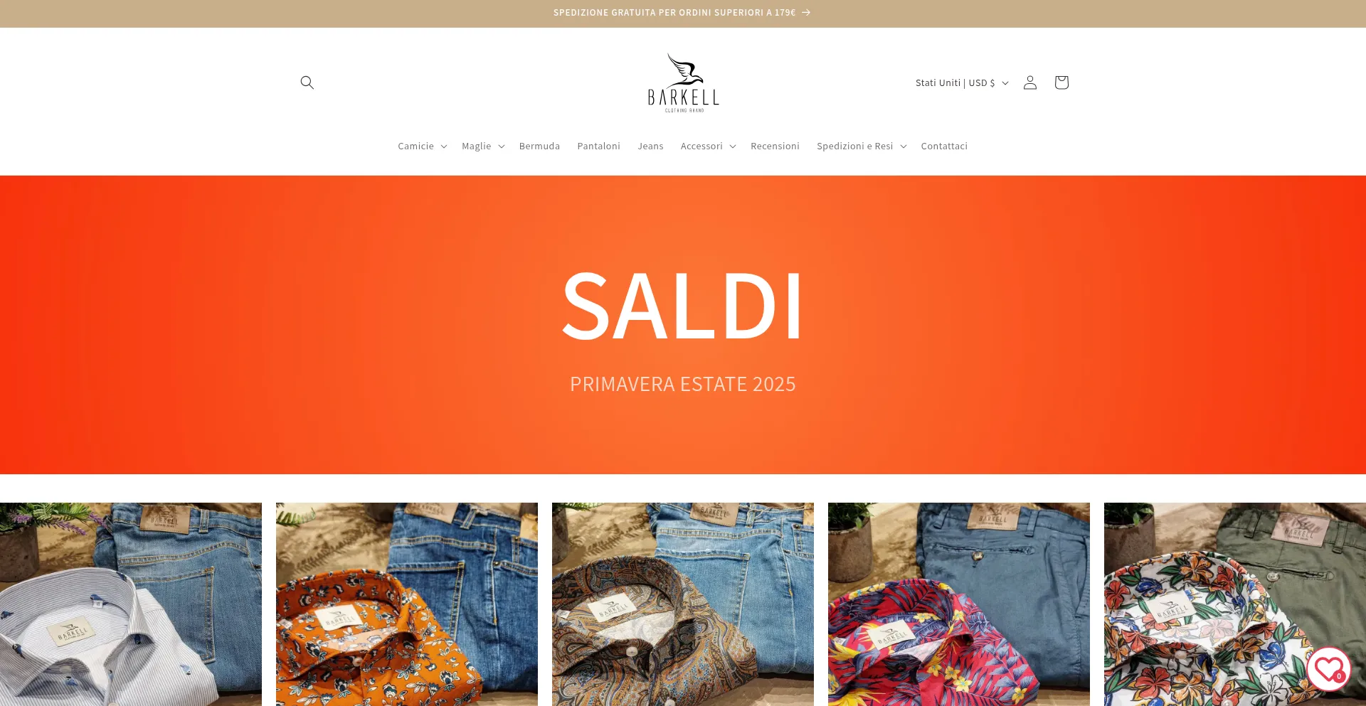 Website screenshot of Barkell.store