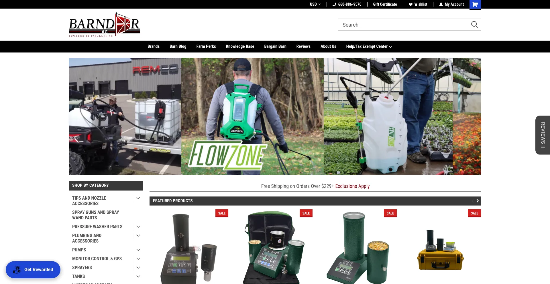 Website screenshot of Barndoorag.com