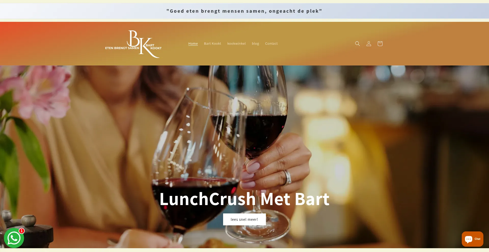 Website screenshot of Bartkookt.com