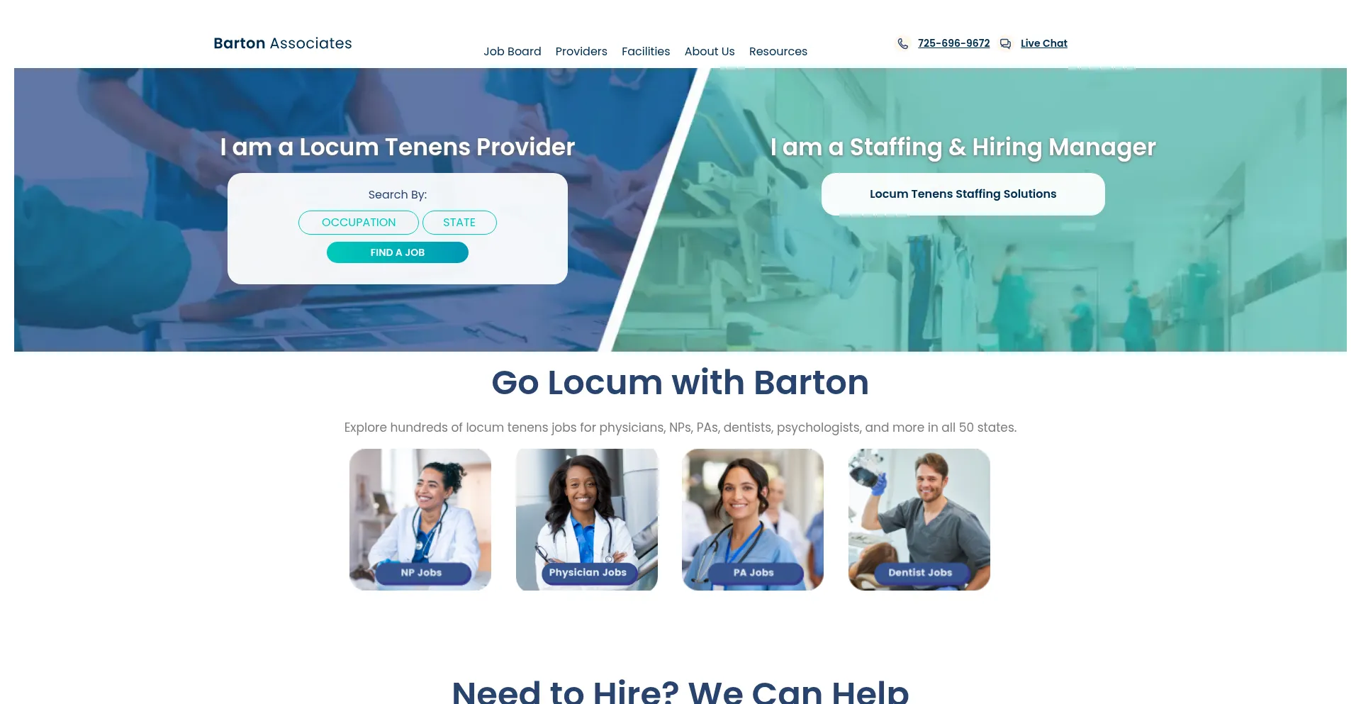 Website screenshot of Bartonassociates.com