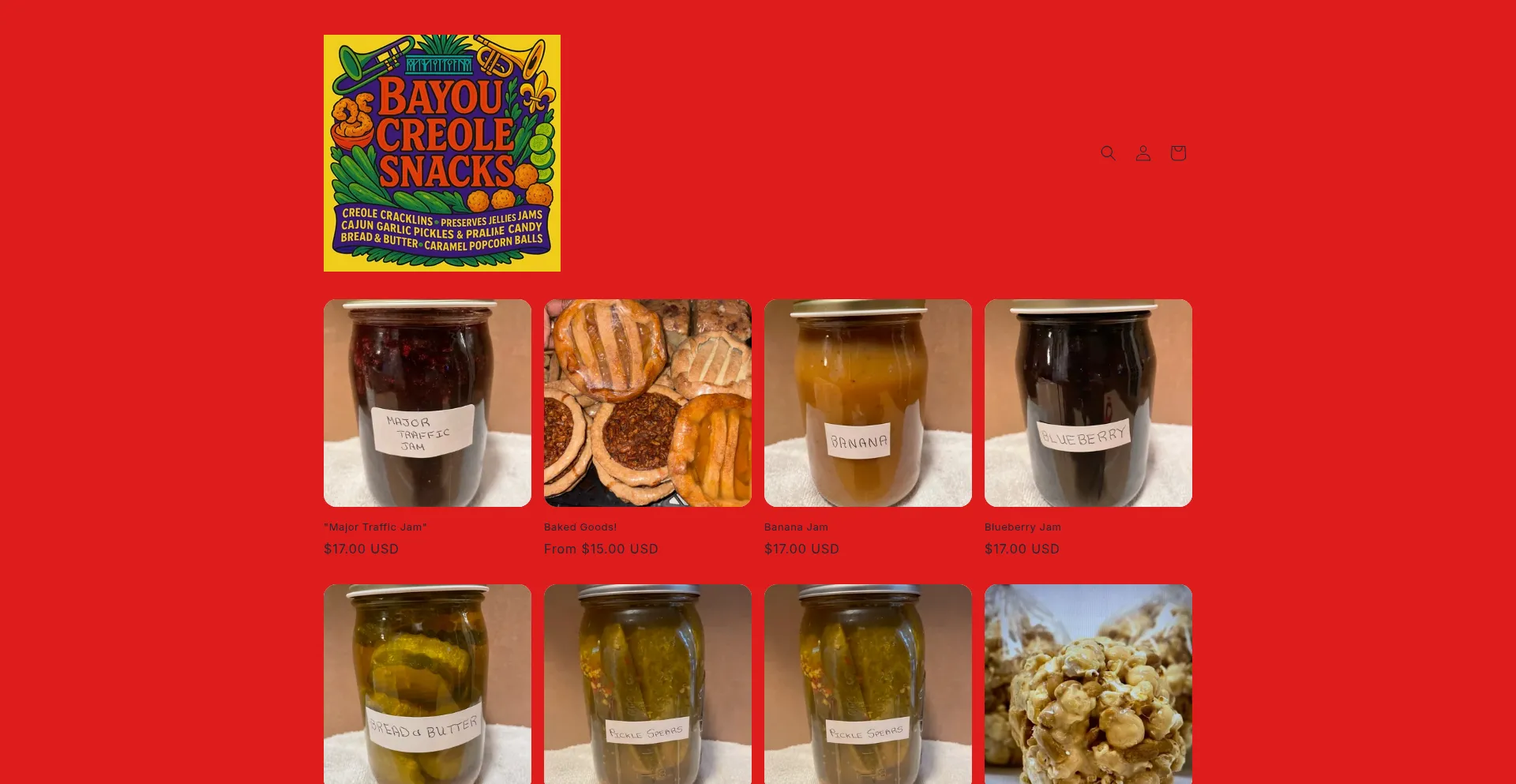 Bayoucreolesnacks.com