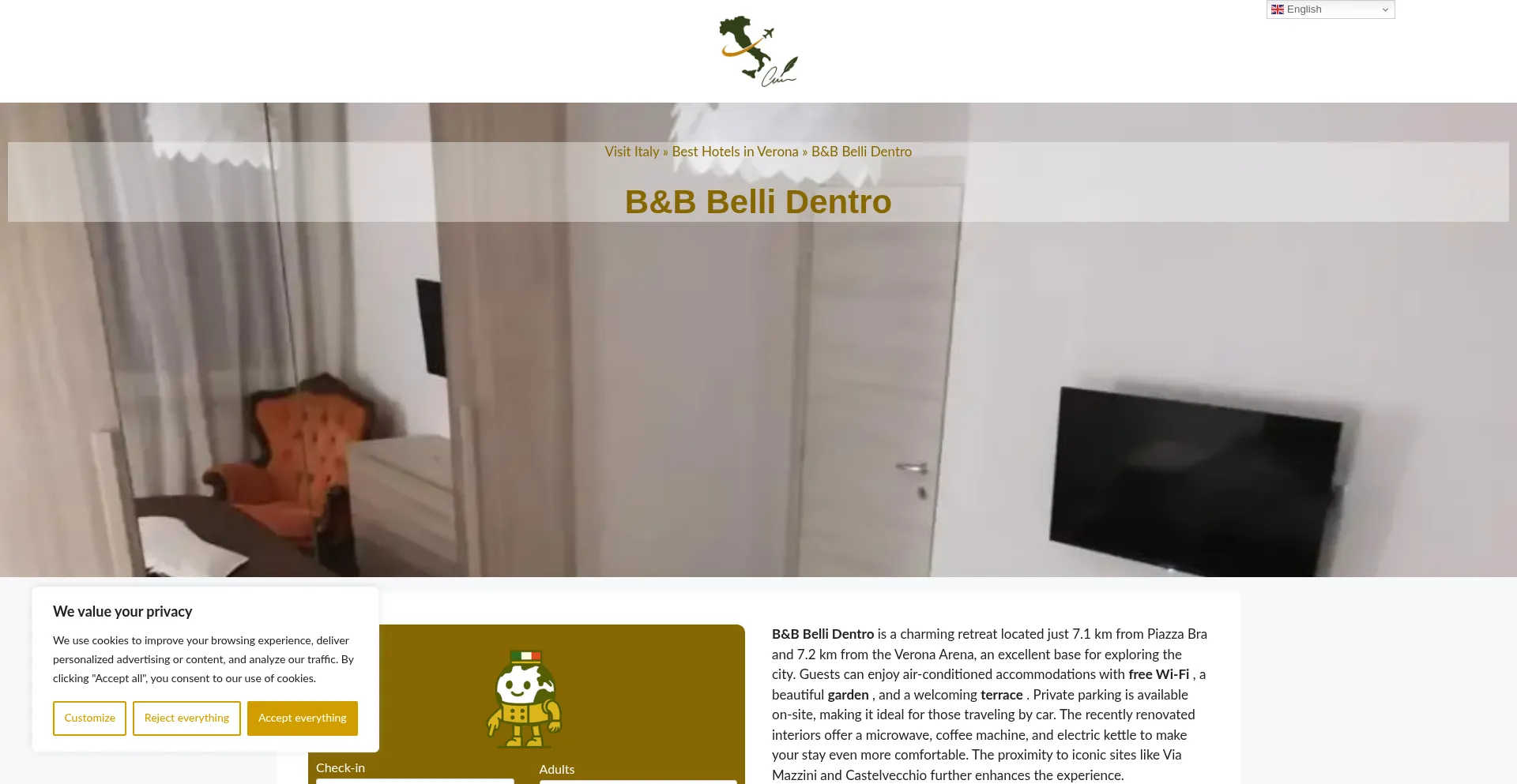 Website screenshot of Bb-belli-dentro.dreaminginrome.com
