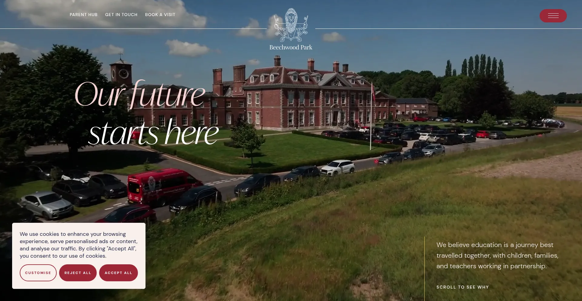 Website screenshot of Beechwoodpark.com