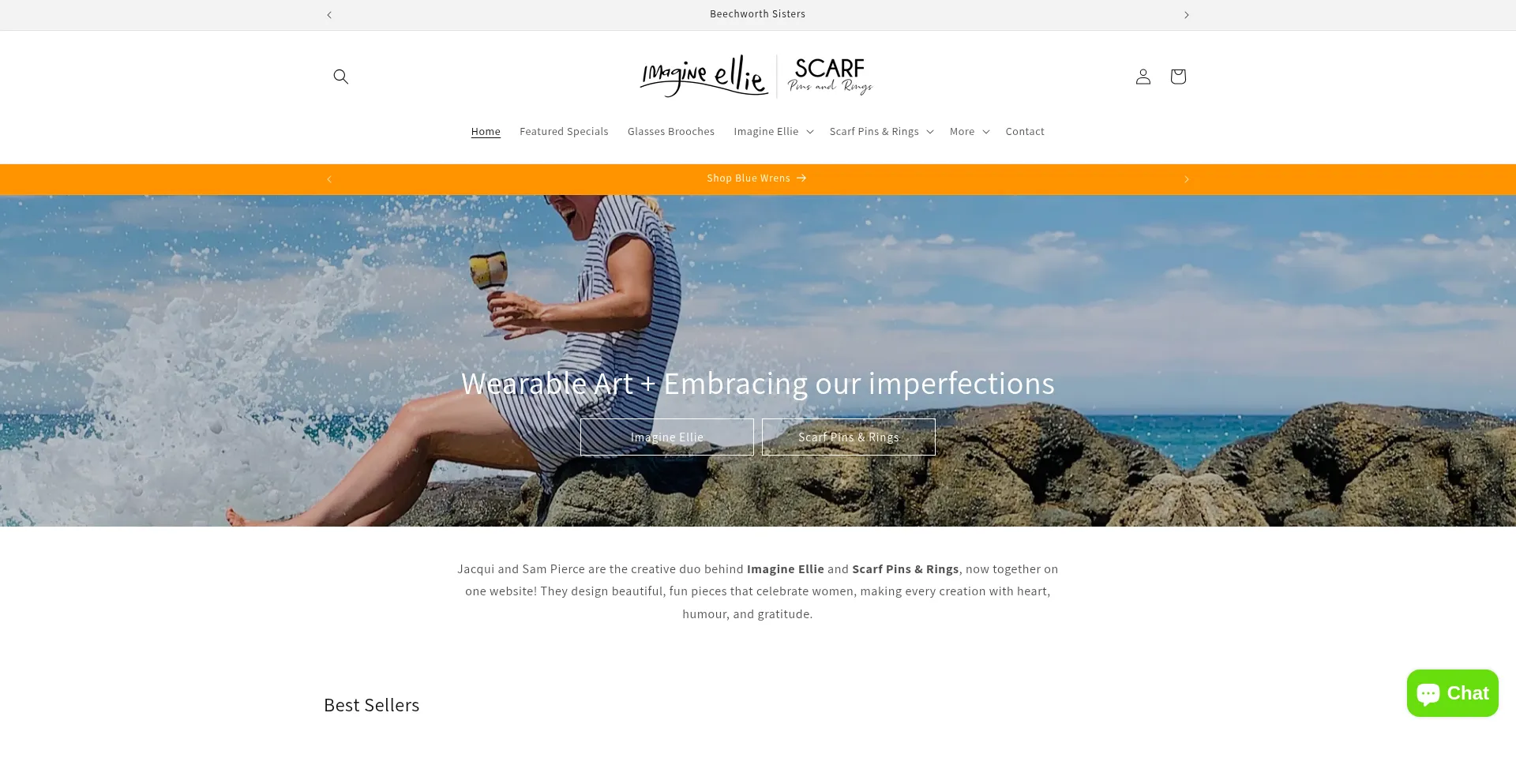Website screenshot of Beechworthsisters.com