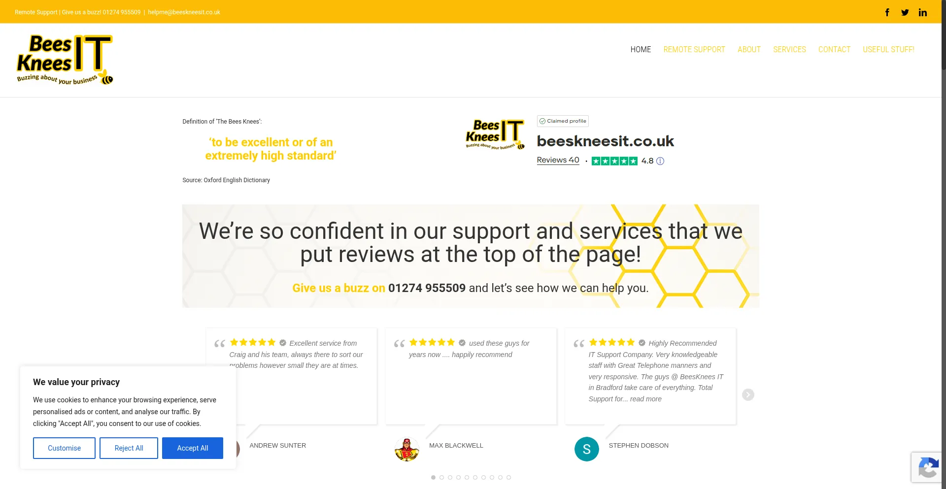 Beeskneesit.co.uk