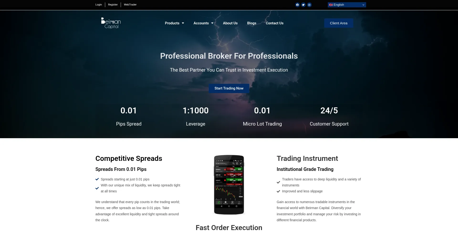 Website screenshot of Beirmancapital.com