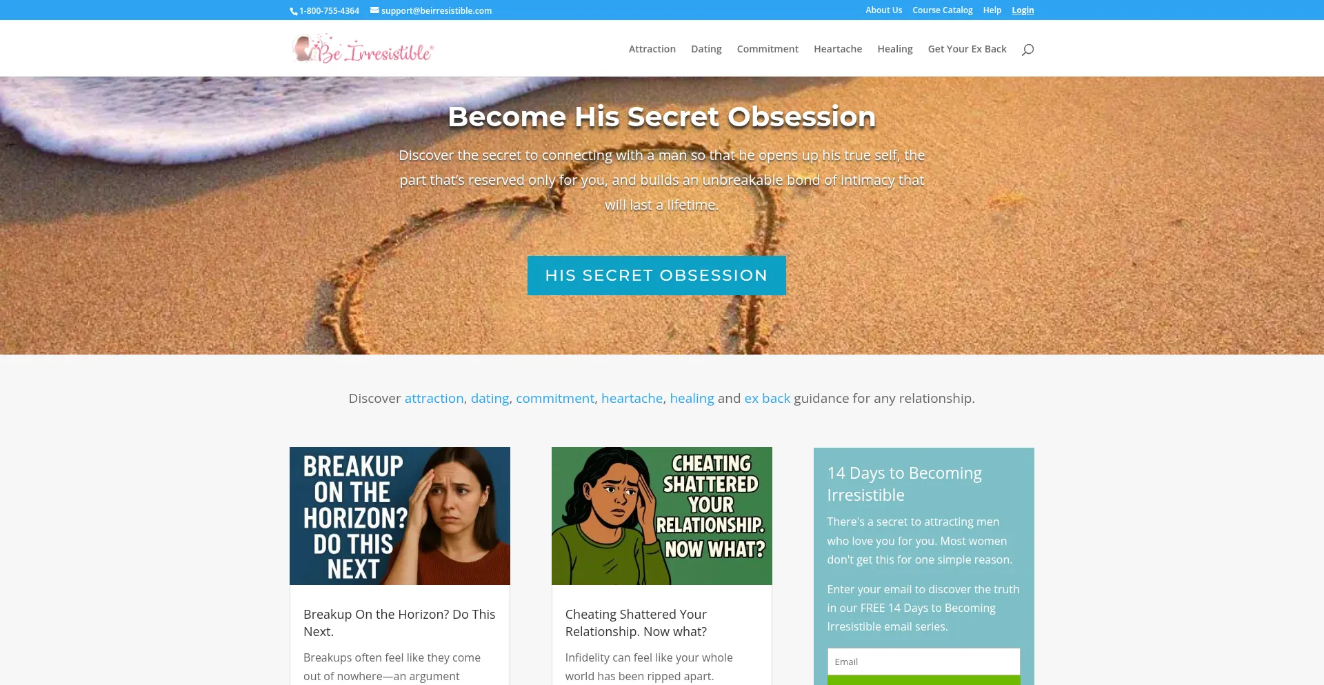 Website screenshot of Beirresistible.com