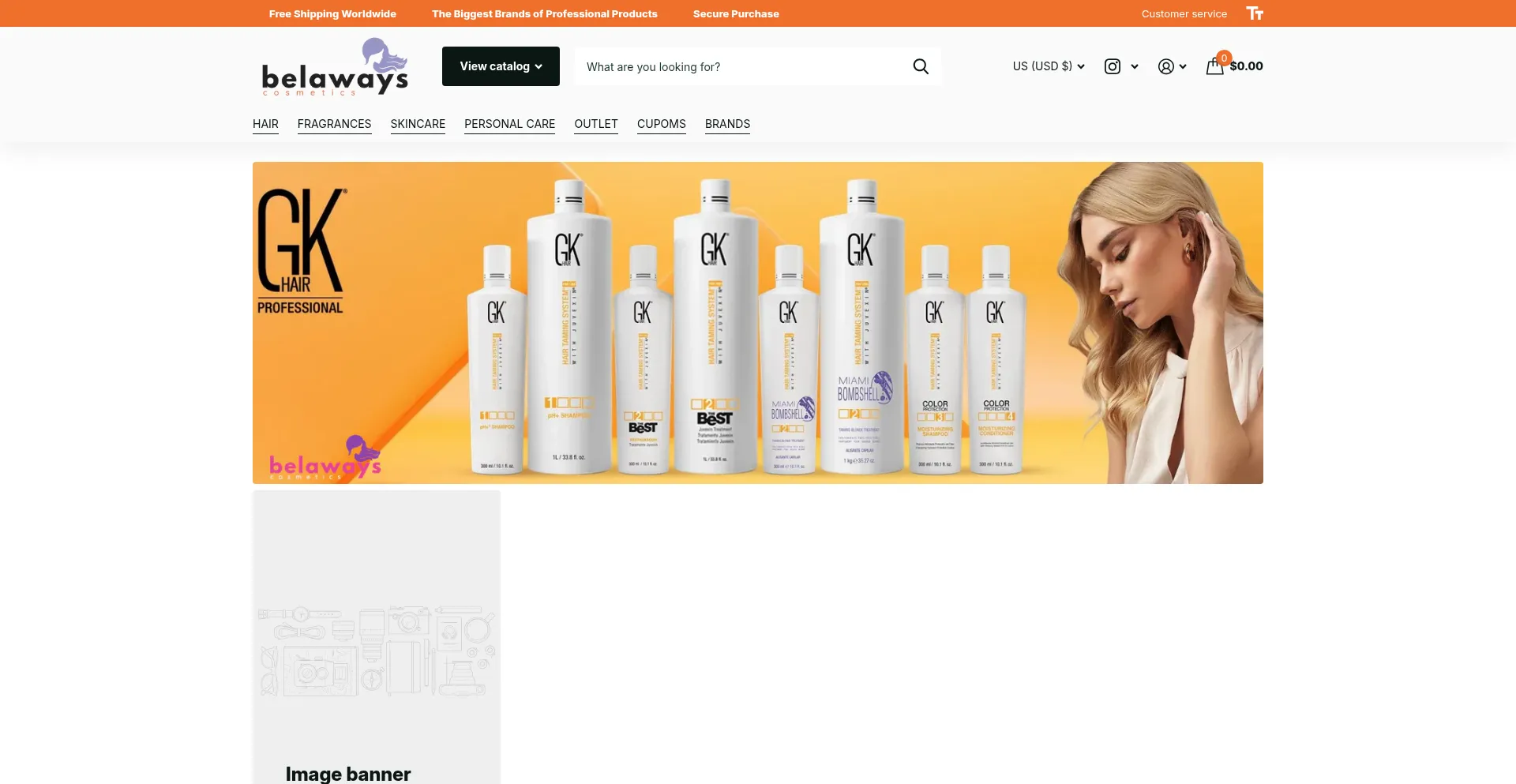 Website screenshot of Belaways.com