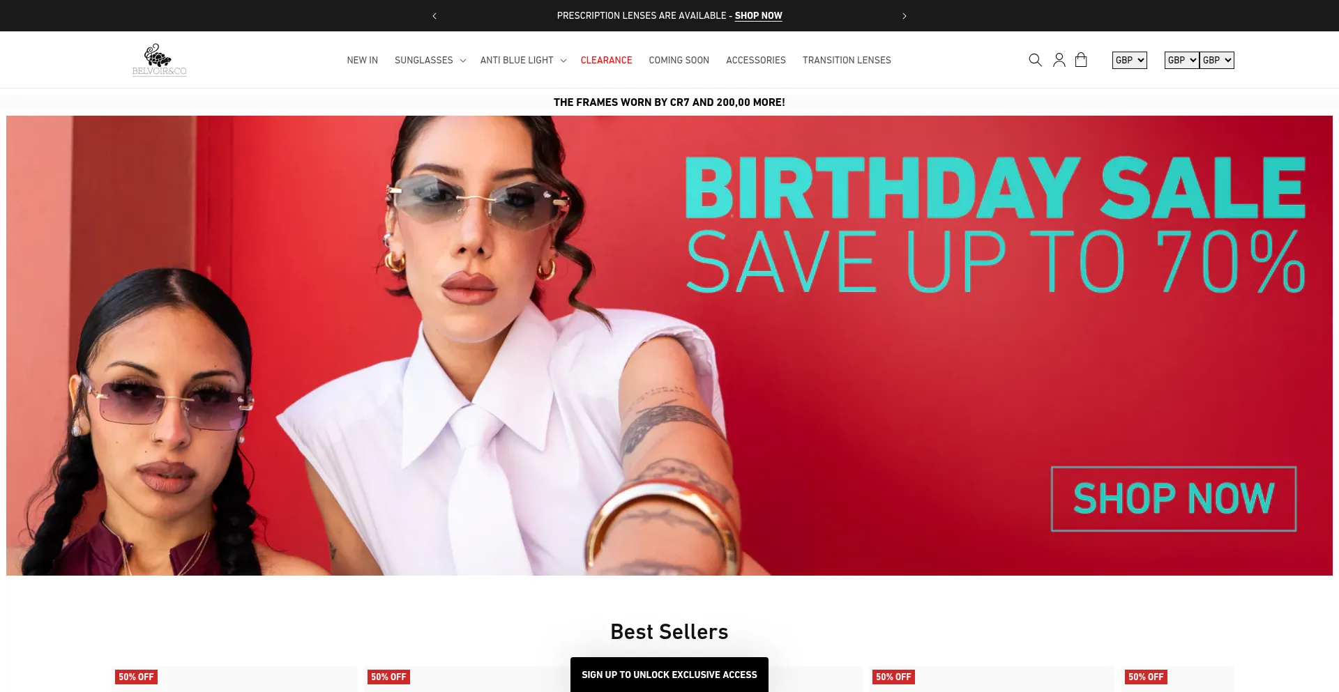 Website screenshot of Belvoirco.com