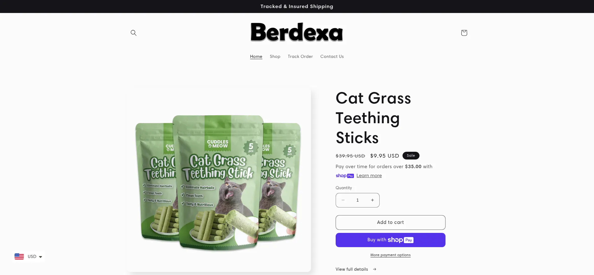 Website screenshot of Berdexa.com