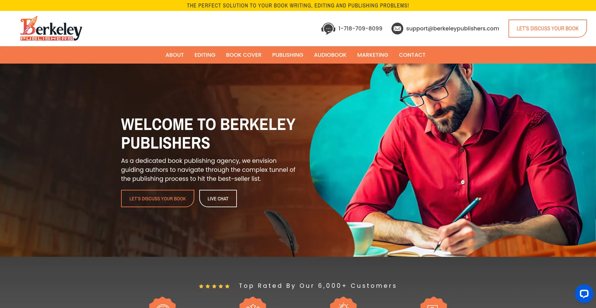 Website screenshot of Berkeleypublishers.com