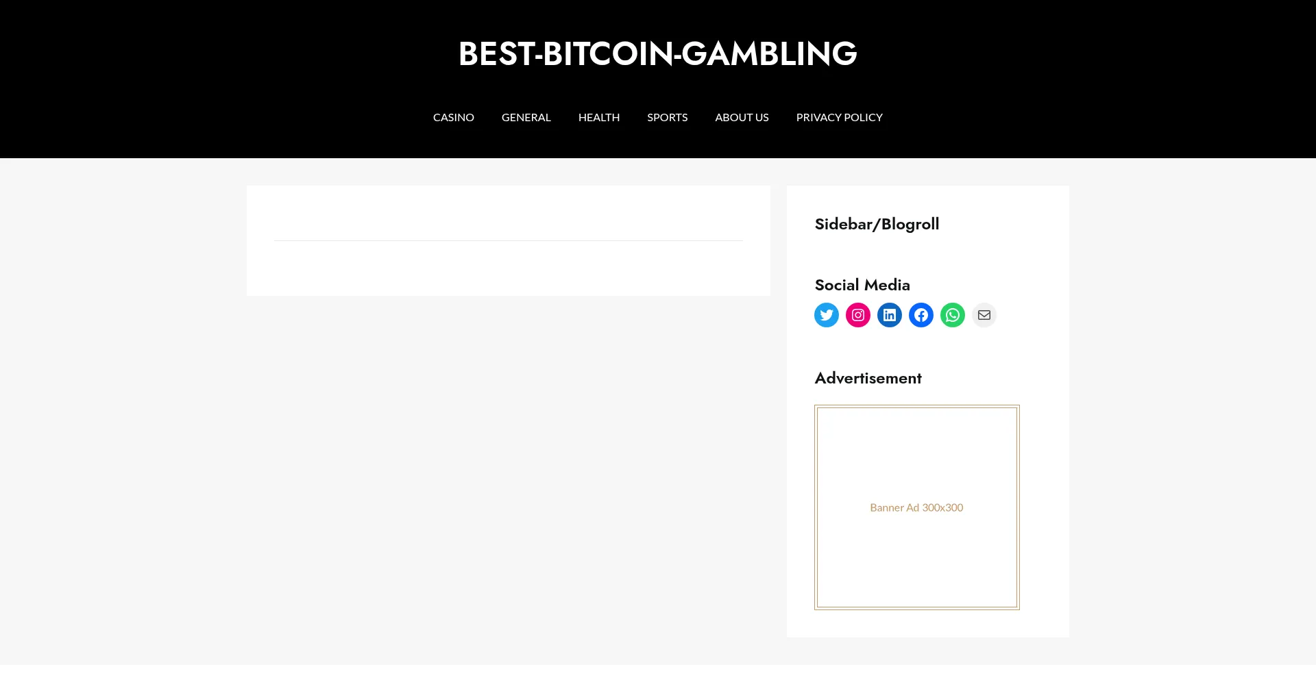 Website screenshot of Best-bitcoin-gambling.online