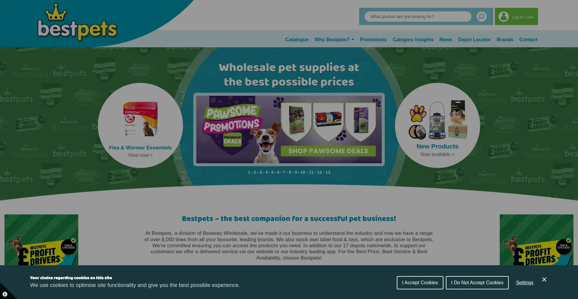 Website screenshot of Best-pets.co.uk