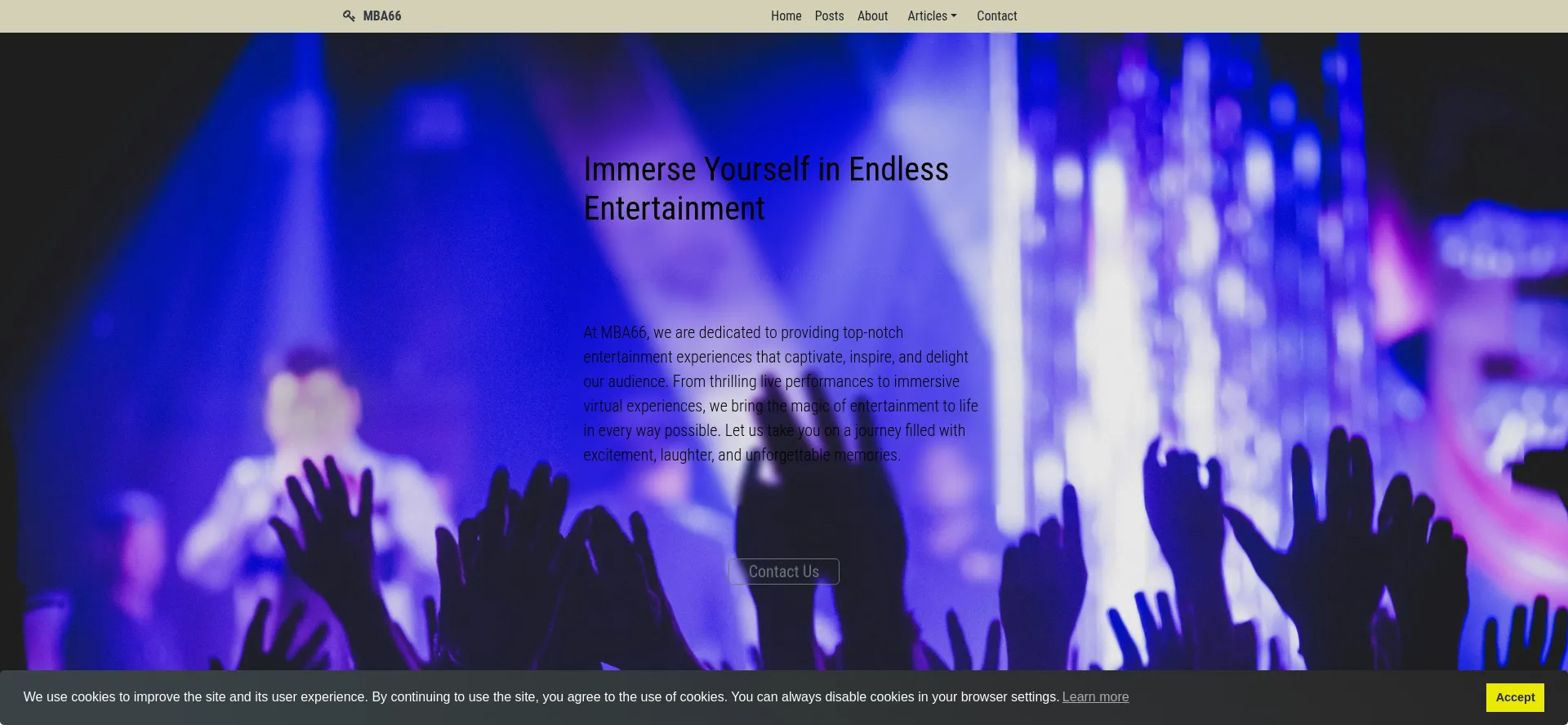 Website screenshot of Bestentertainment.online