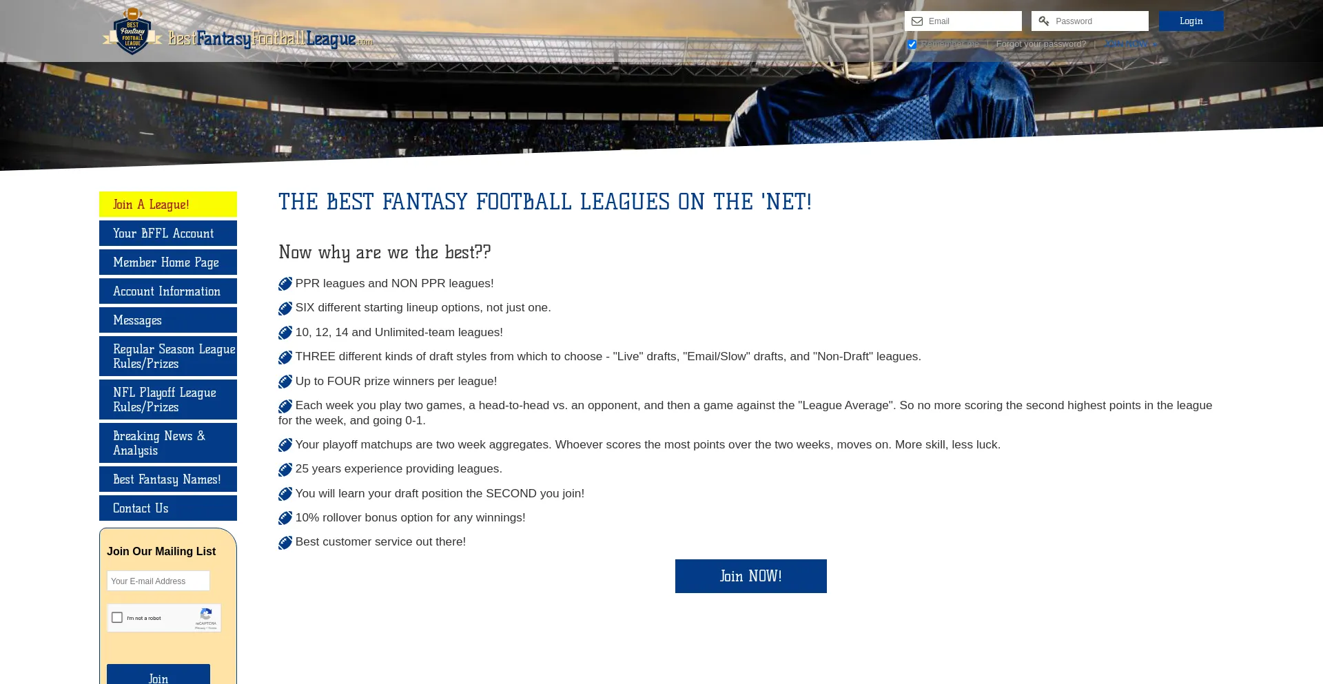 Bestfantasyfootballleague.com