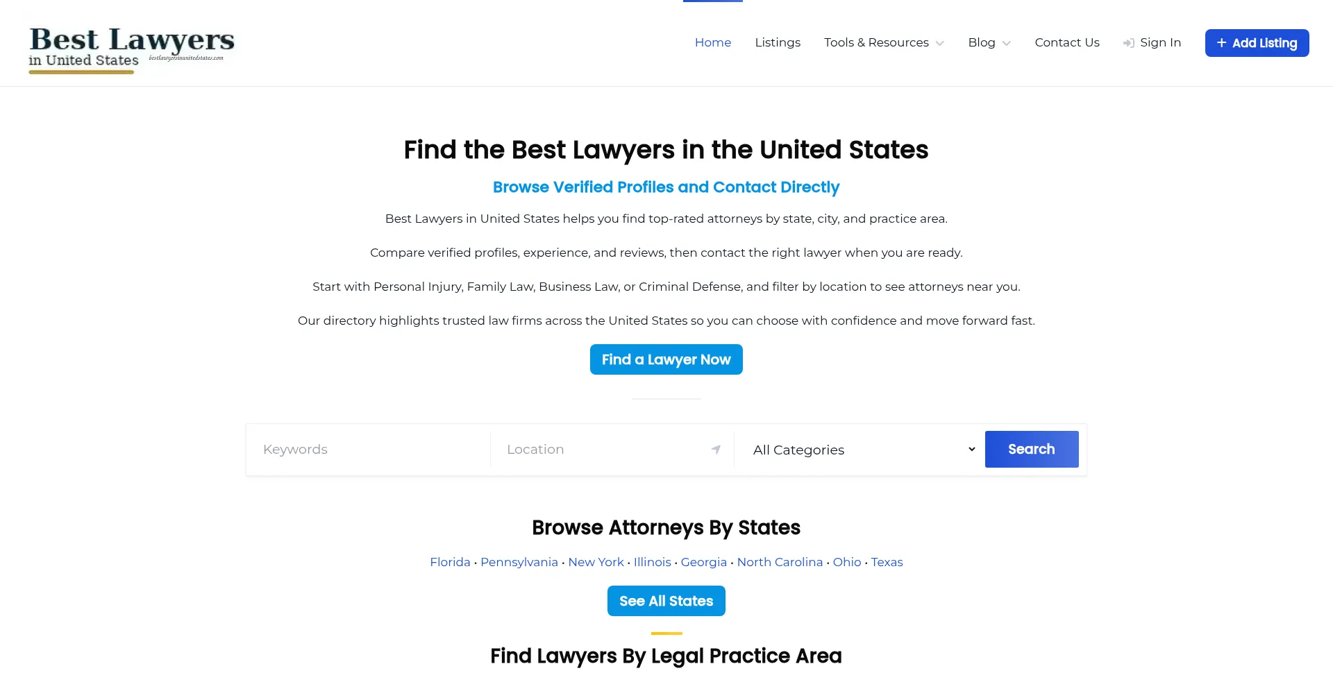 Bestlawyersinunitedstates.com