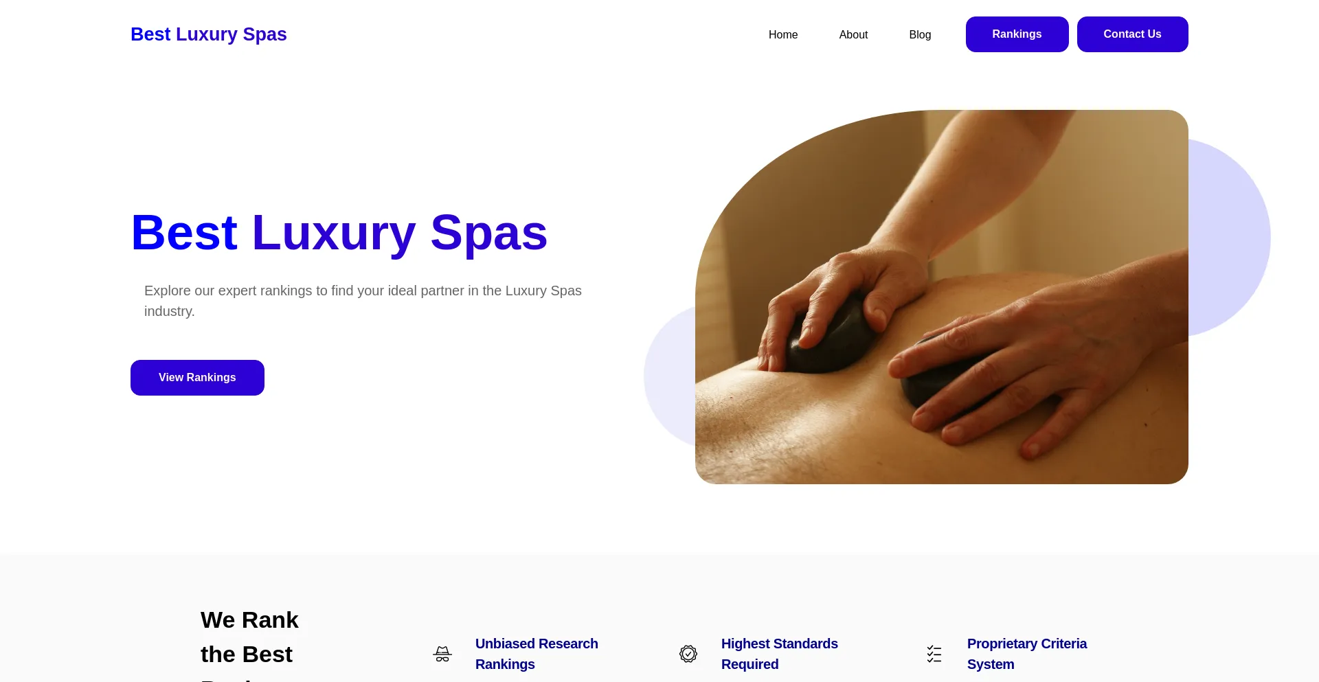 Website screenshot of Bestluxuryspasinnyc.com