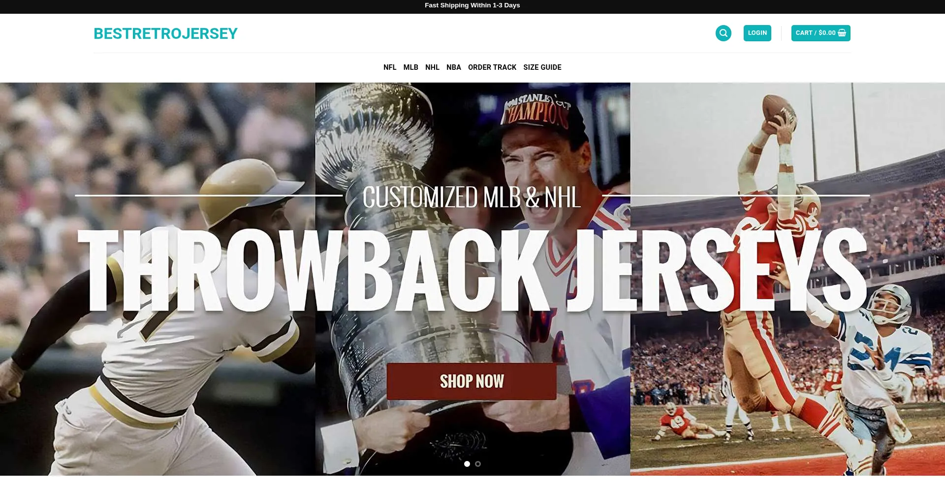 Website screenshot of Bestretrojersey.shop