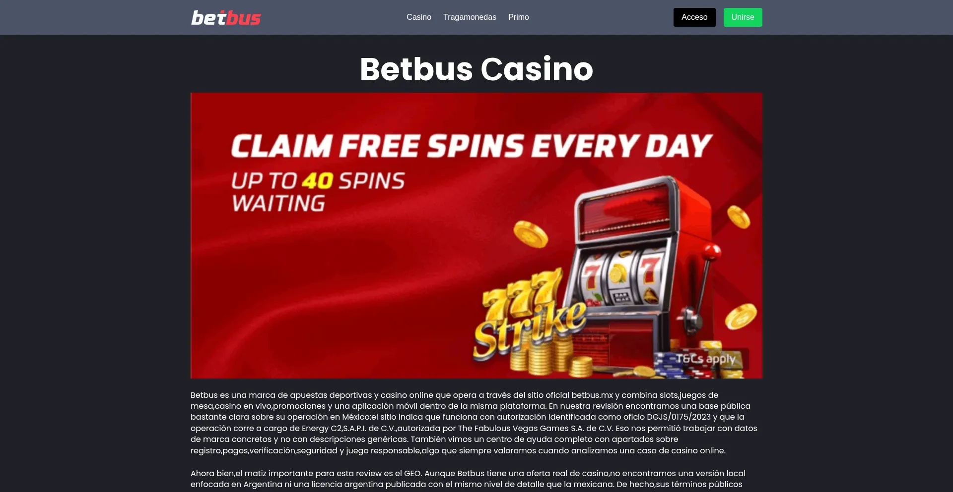 Betbuscasino.com