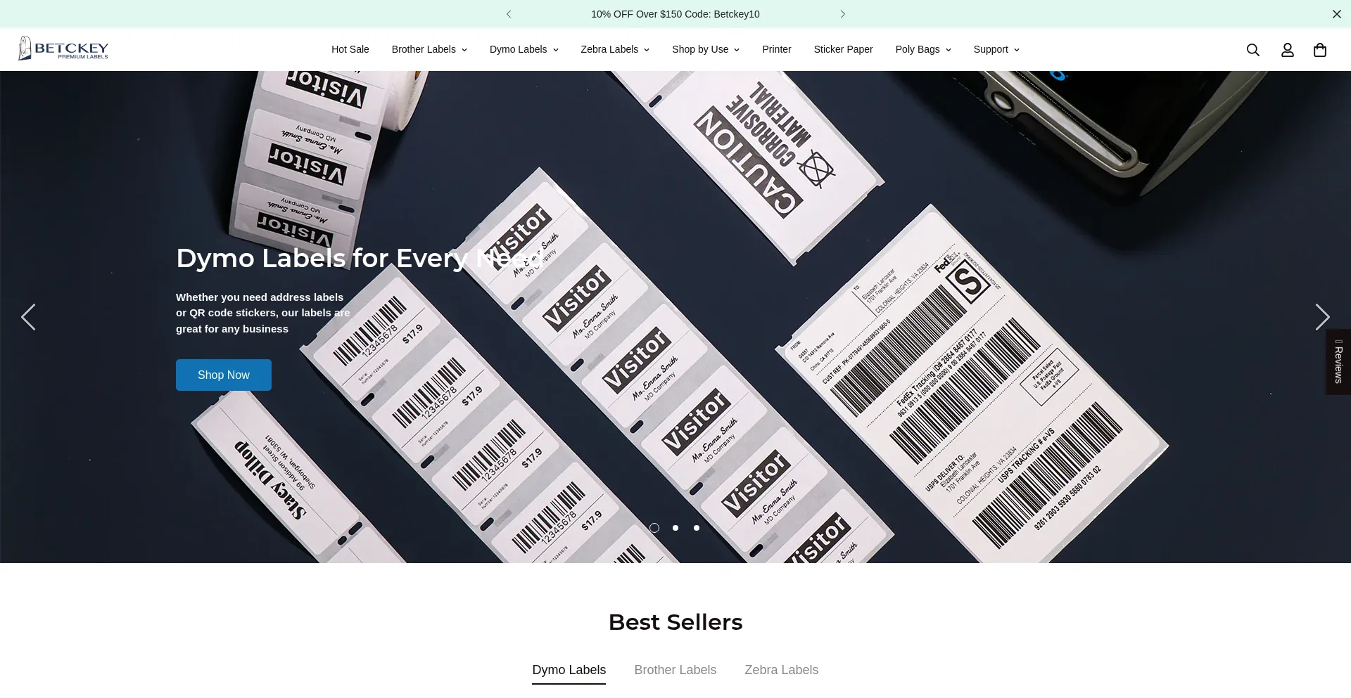 Website screenshot of Betckey.com