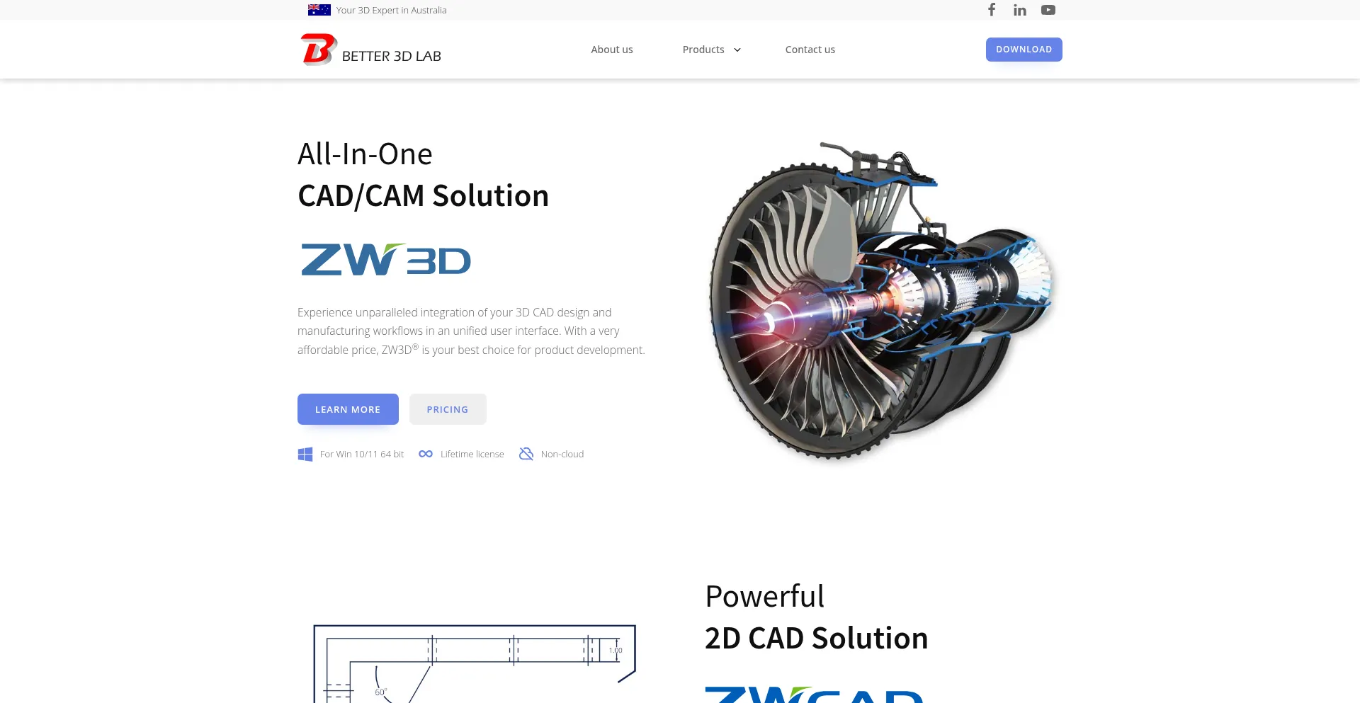 Website screenshot of Better3dlab.com