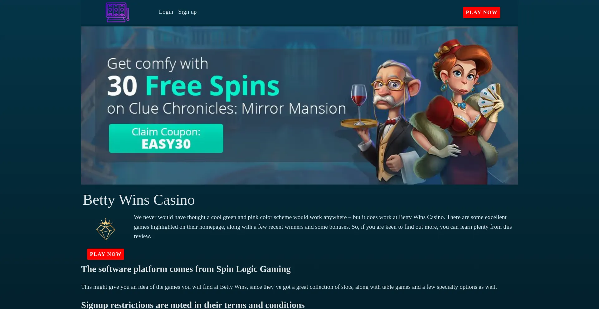 Bettywinscasino.com