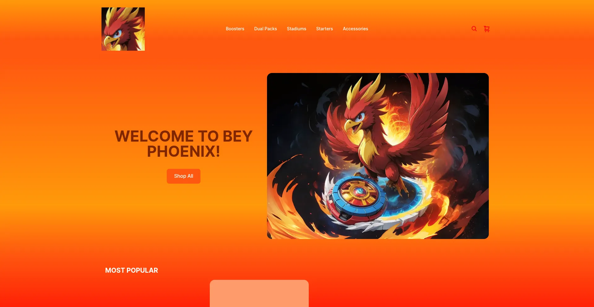 Website screenshot of Beyphoenix.com