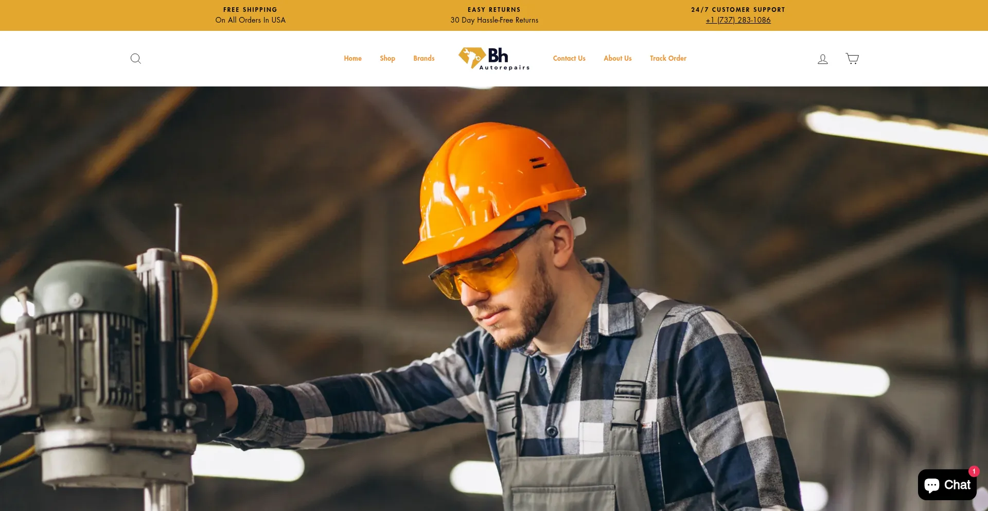 Website screenshot of Bhautorepairs.com