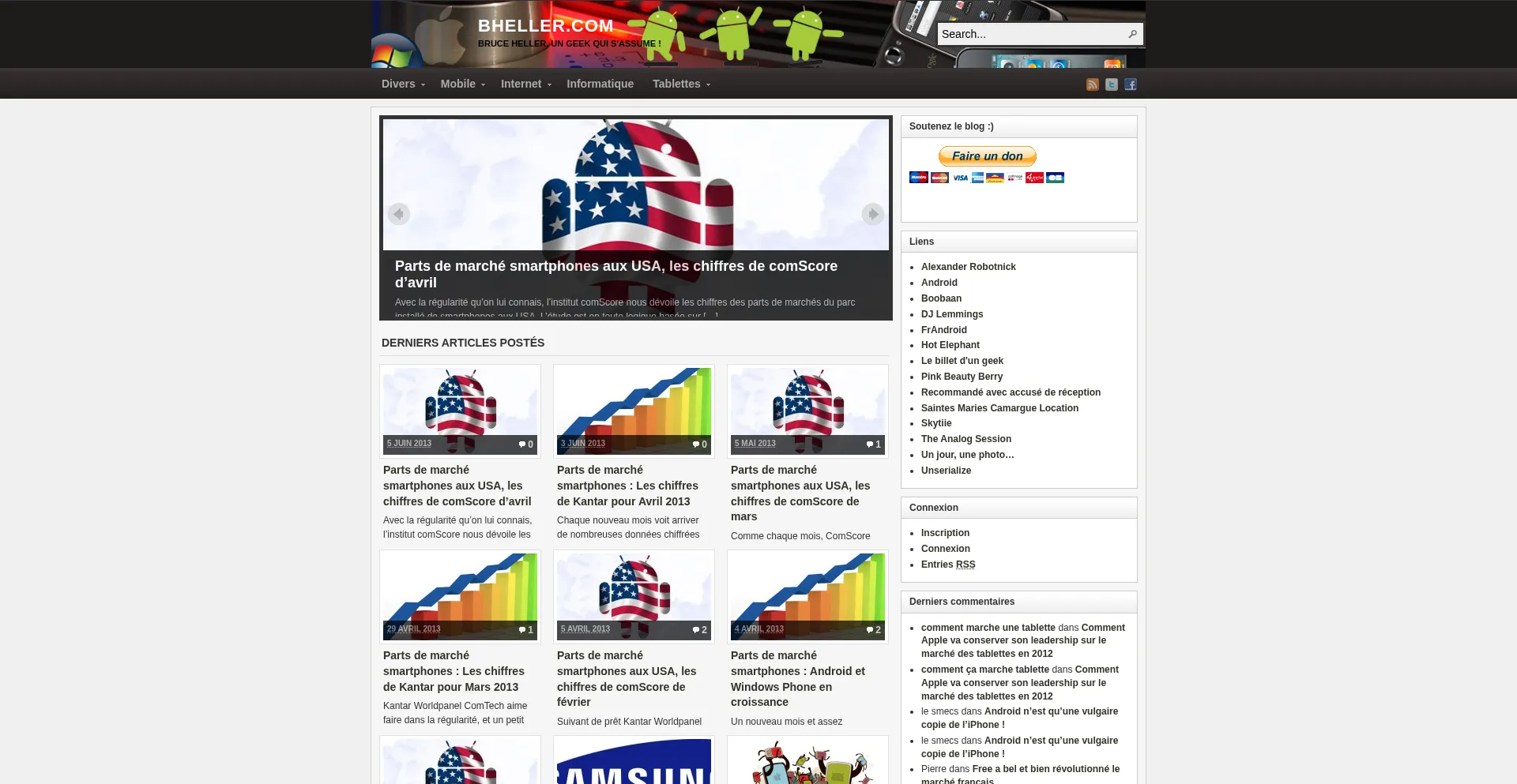 Website screenshot of Bheller.com