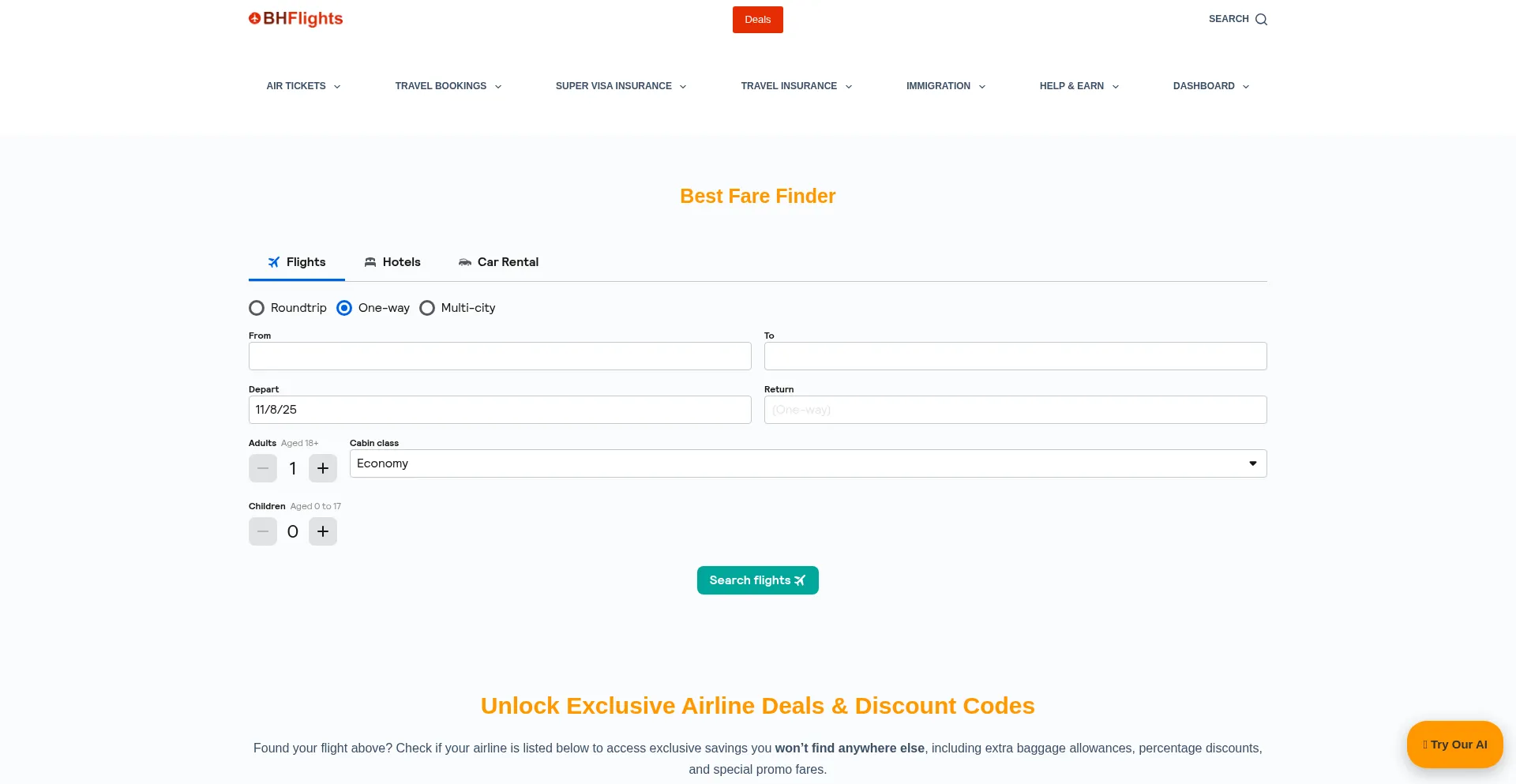 Bhflights.com