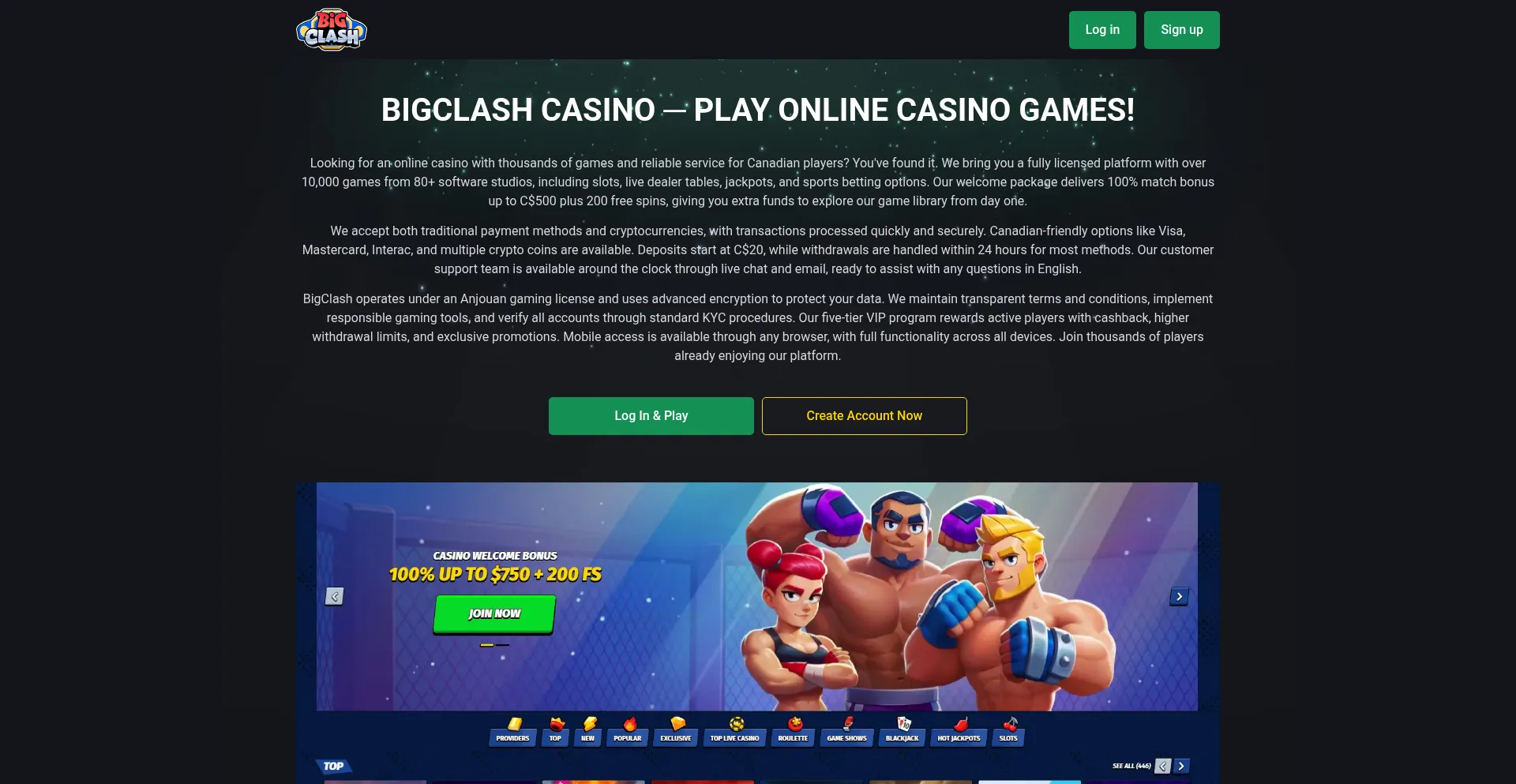 Bigclashcasino.ca