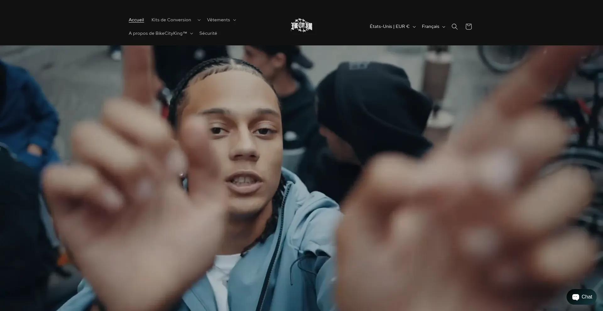 Website screenshot of Bikecityking.shop