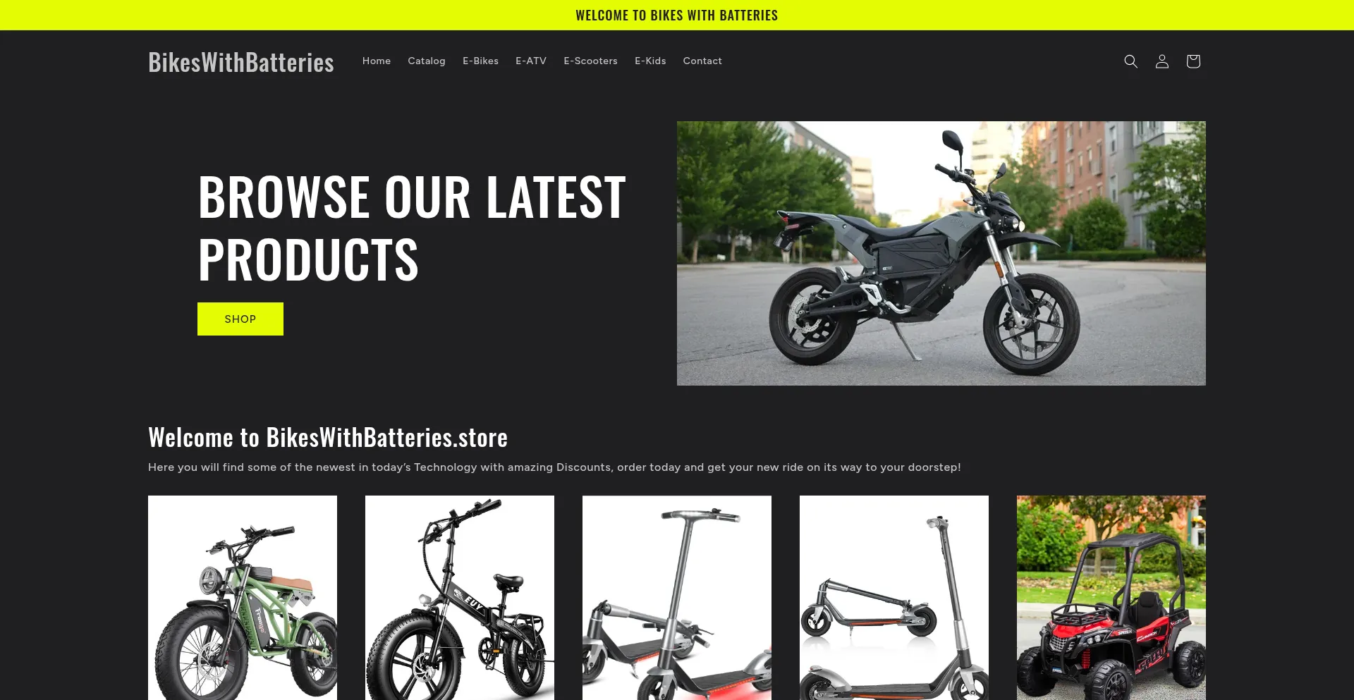 Bikeswithbatteries.store