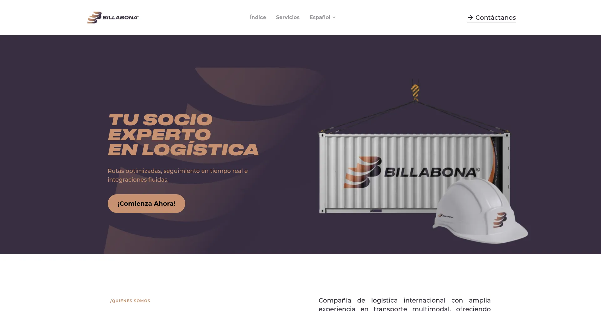 Website screenshot of Billabona.com