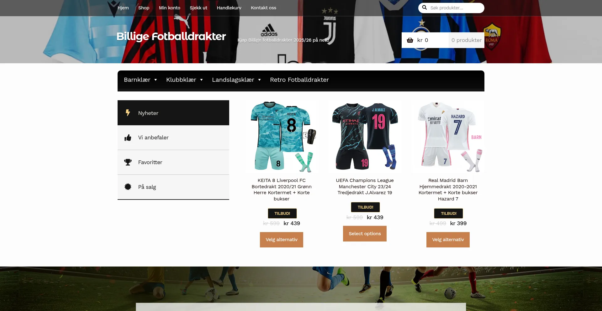 Billigefotballdrakter.com