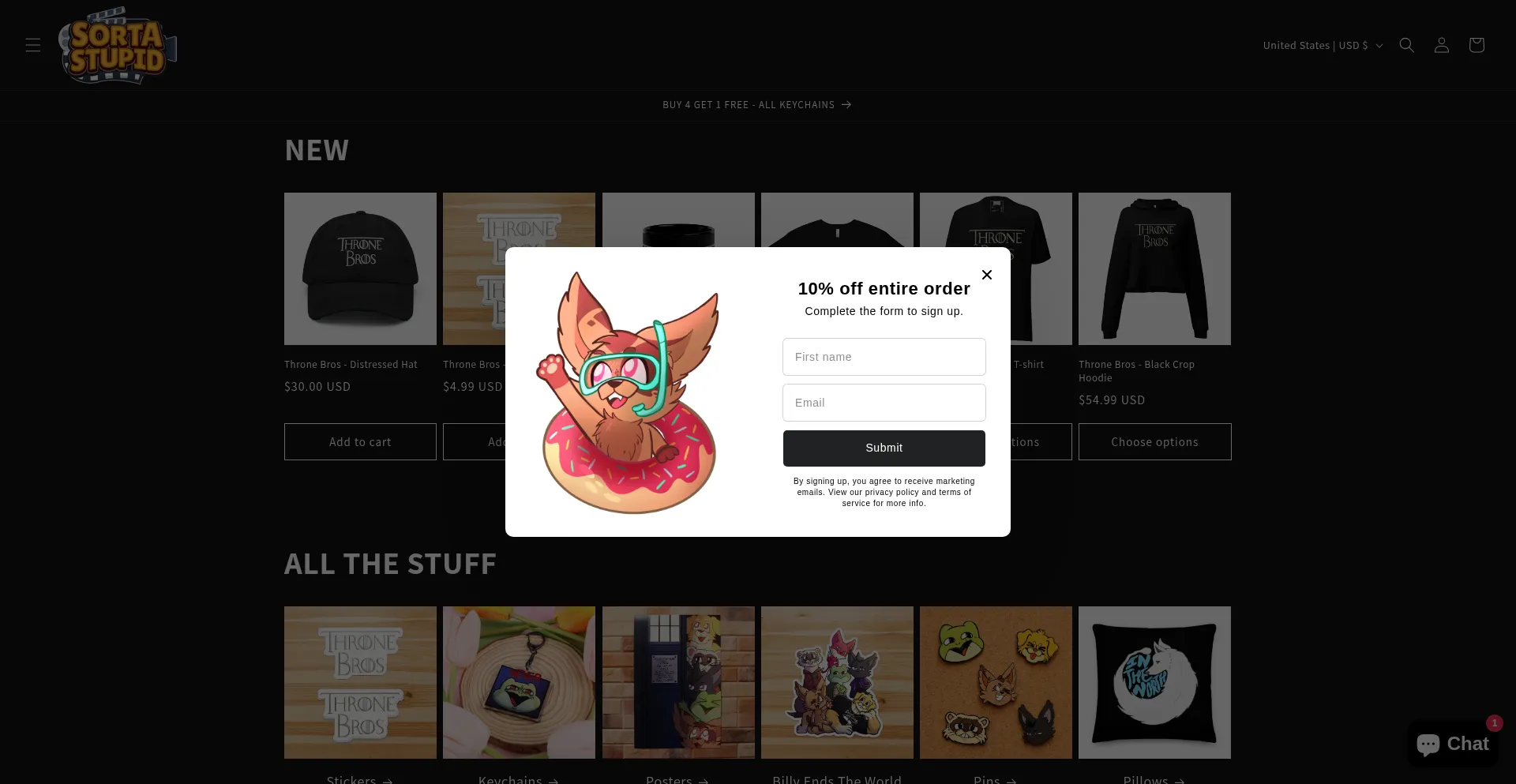 Website screenshot of Billyendstheworld.com