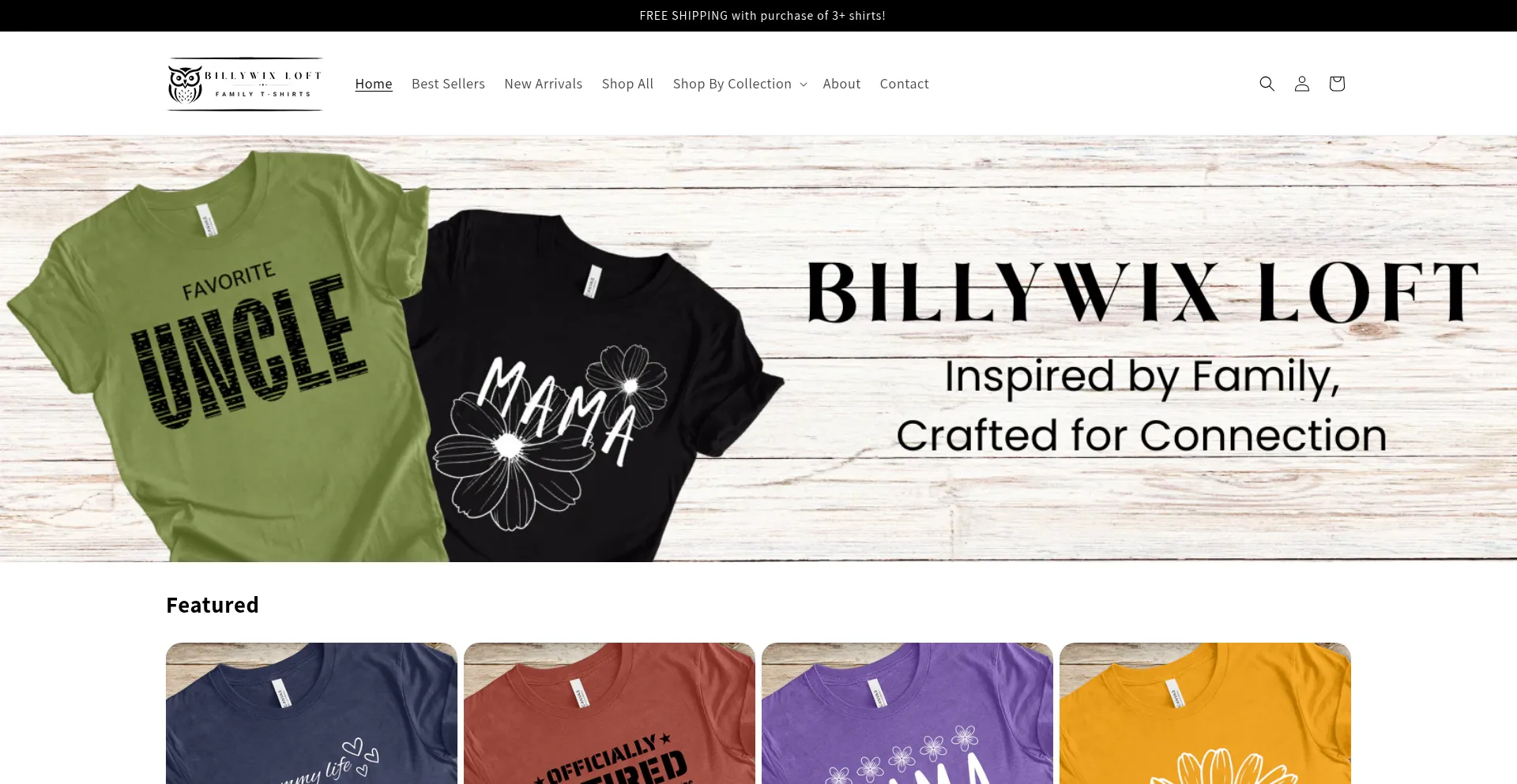 Website screenshot of Billywixloft.com