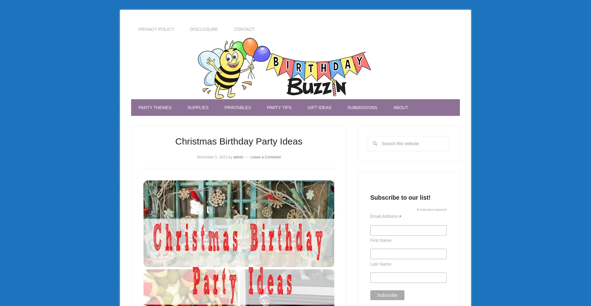 Birthdaybuzzin.com