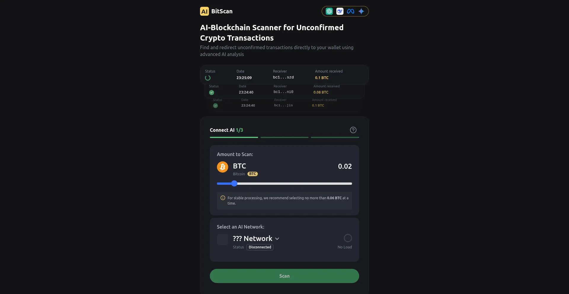 Website screenshot of Bitcoin-generator.top
