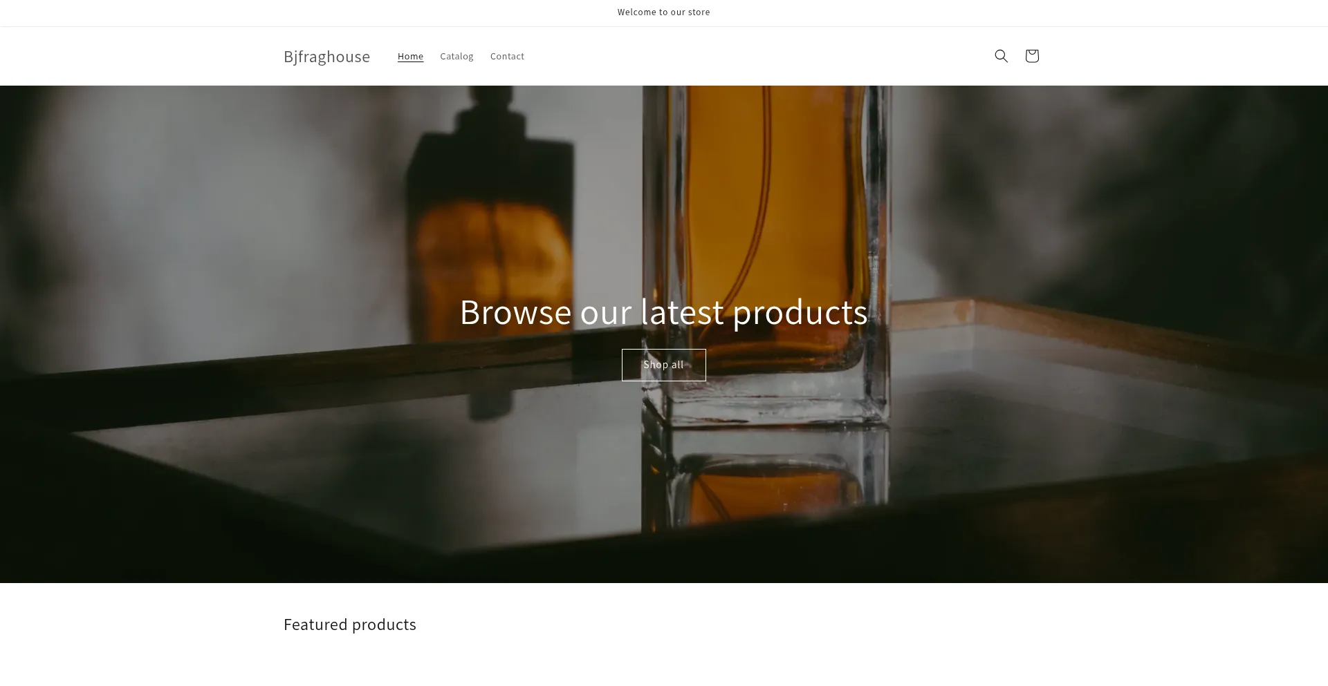 Website screenshot of Bjfraghouse.com