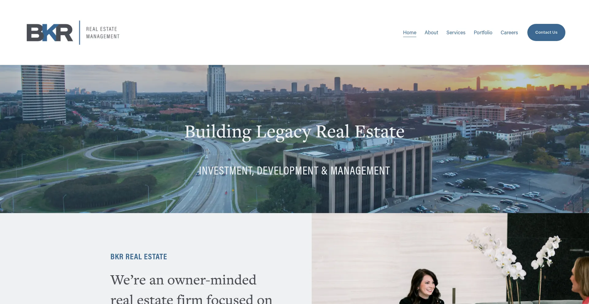 Website screenshot of Bkr-rem.com