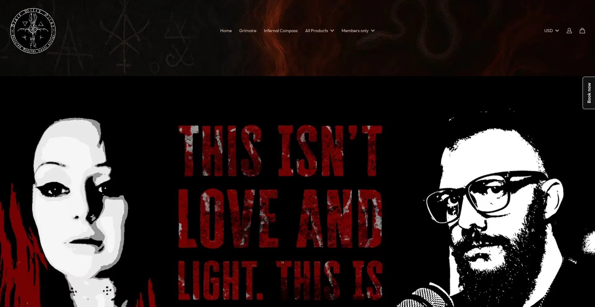 Website screenshot of Blackmagickdirah.com