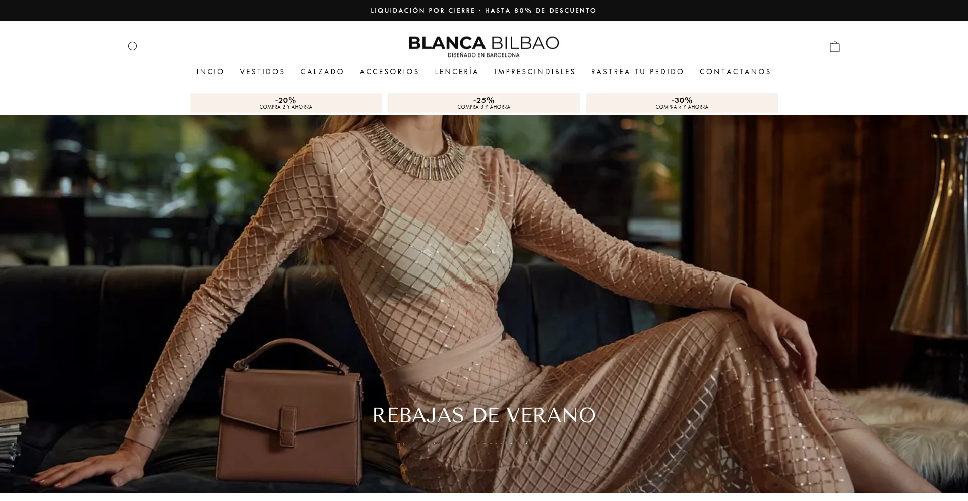 Website screenshot of Blanca-bilbao.com