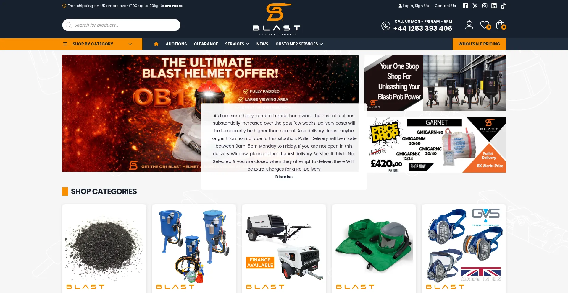 Blastsparesdirect.com