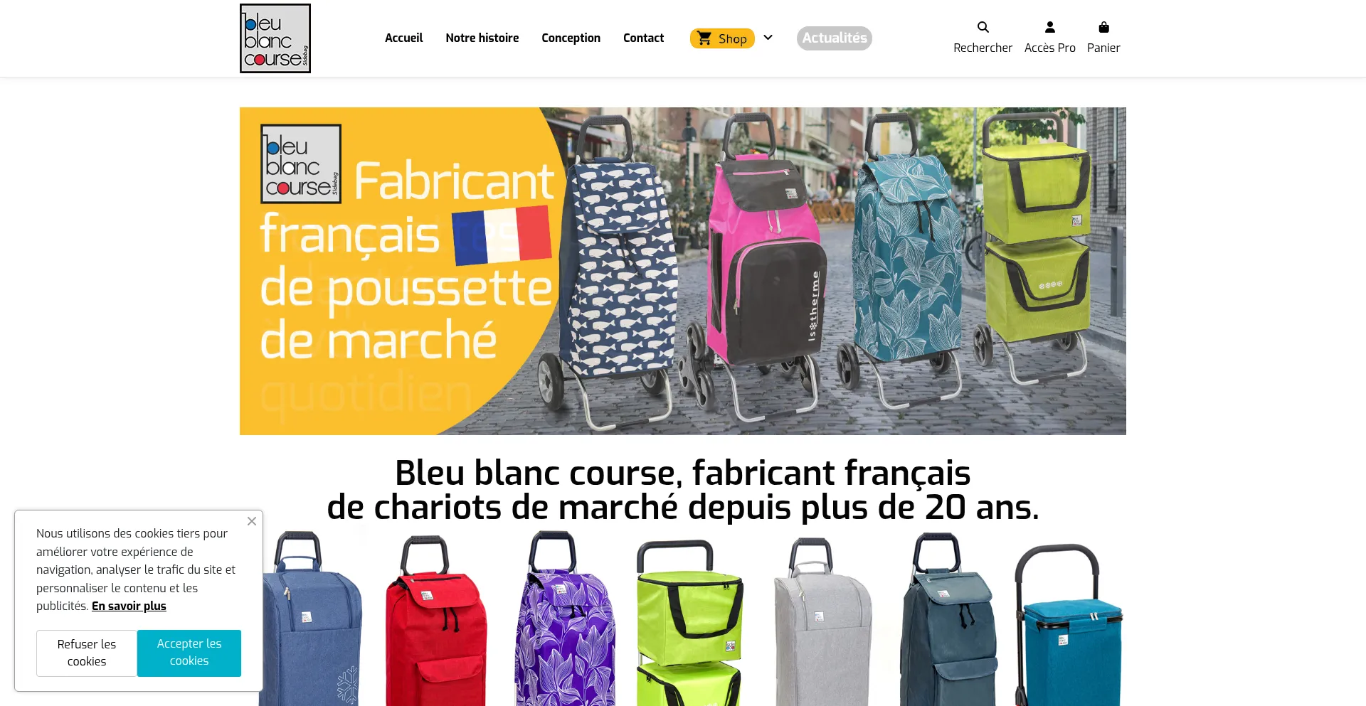 Bleublanccourse.fr