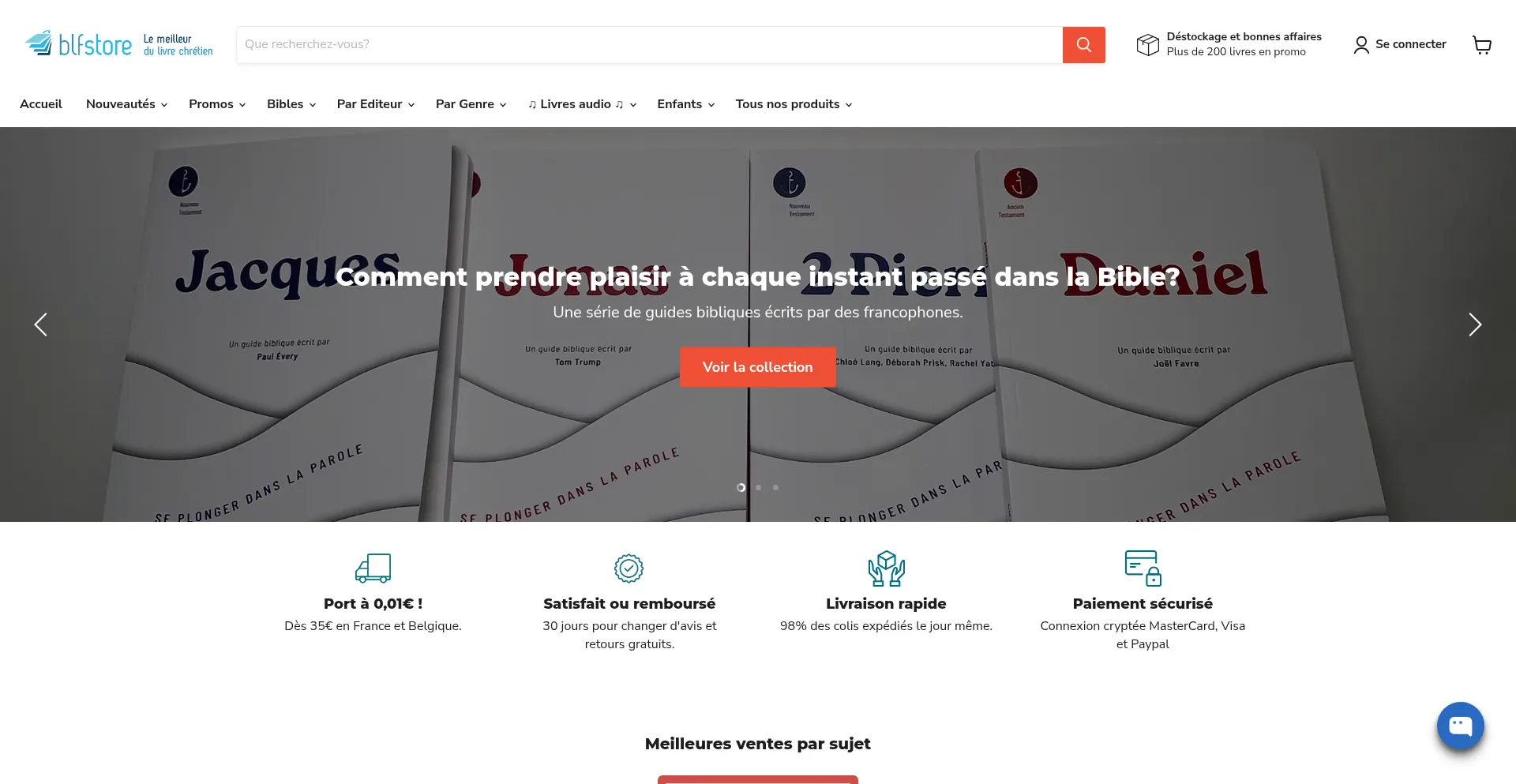Website screenshot of Blfstore.com