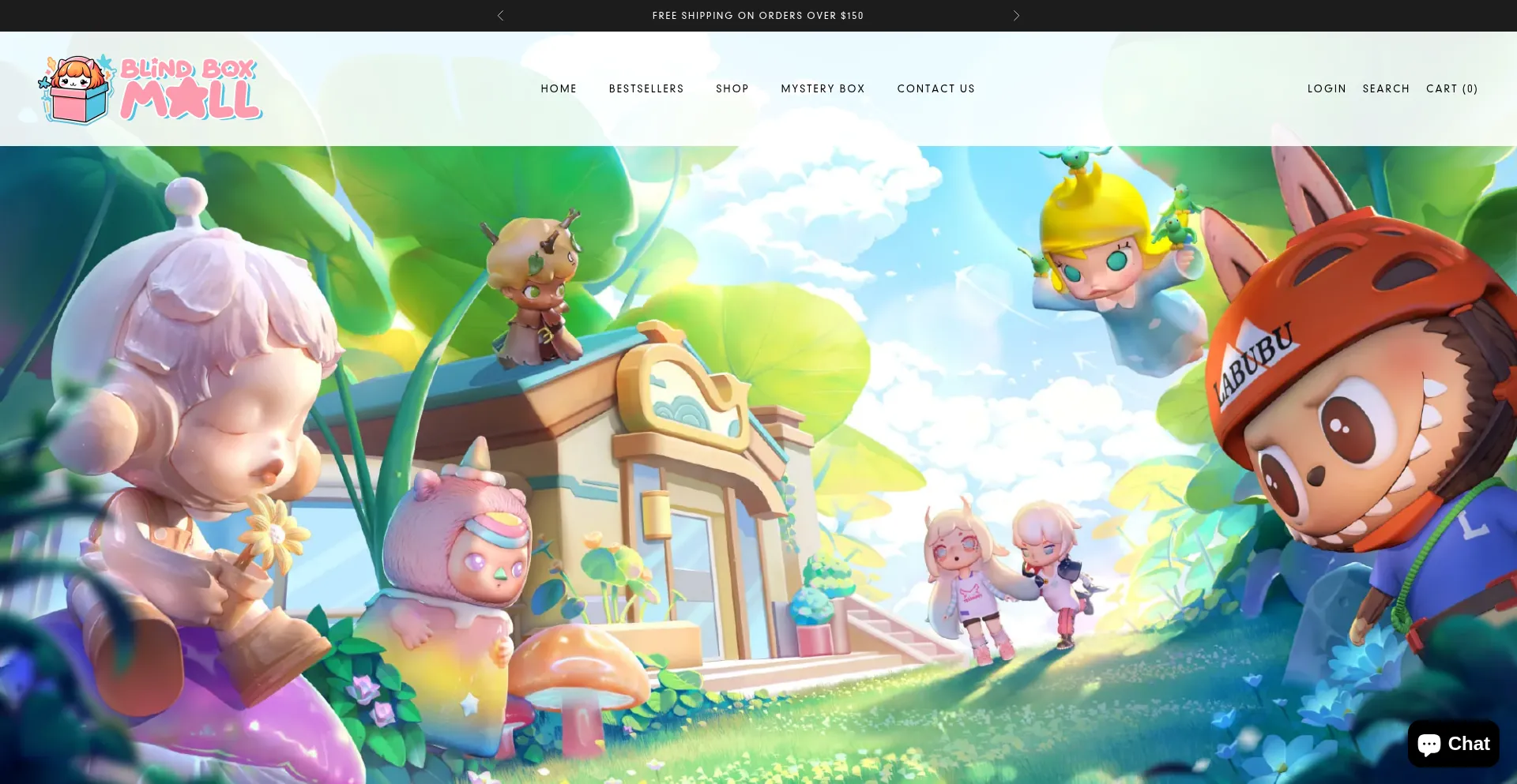 Website screenshot of Blindboxmall.com