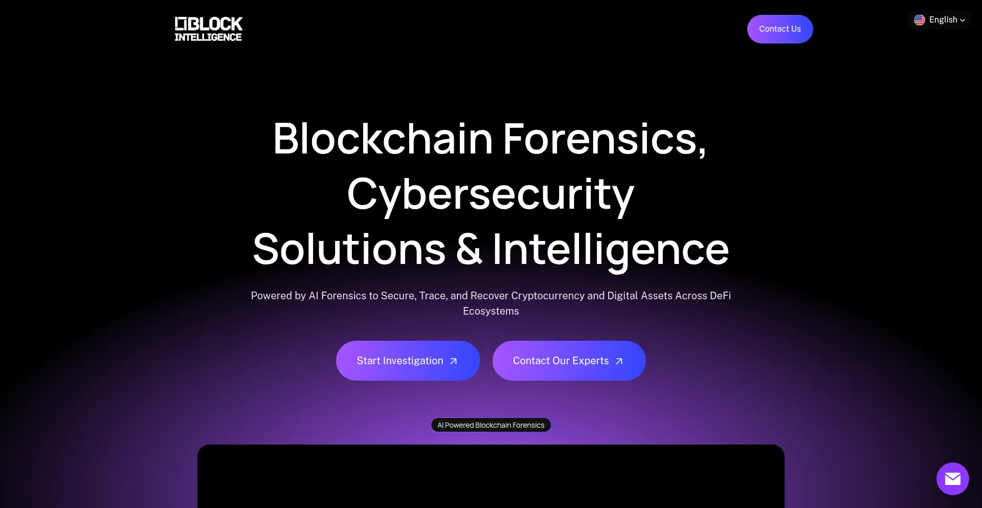 Website screenshot of Block-intelligence.com