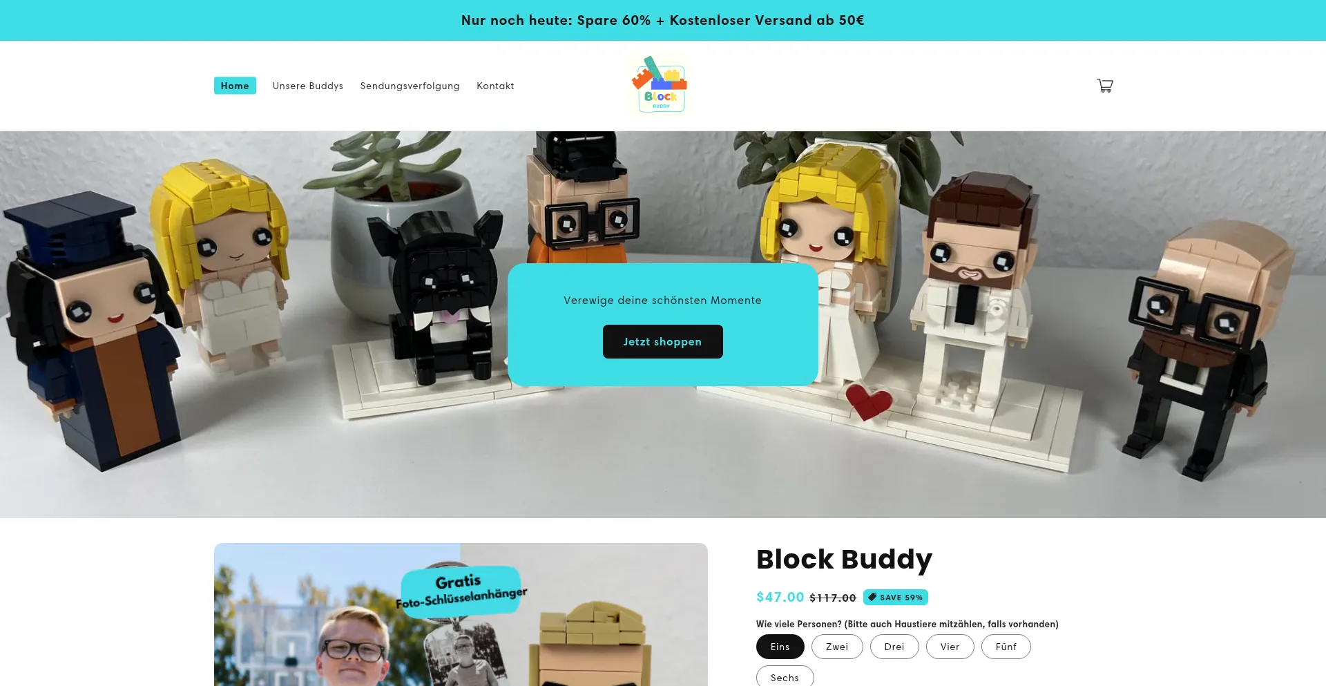 Website screenshot of Blockbuddy.me